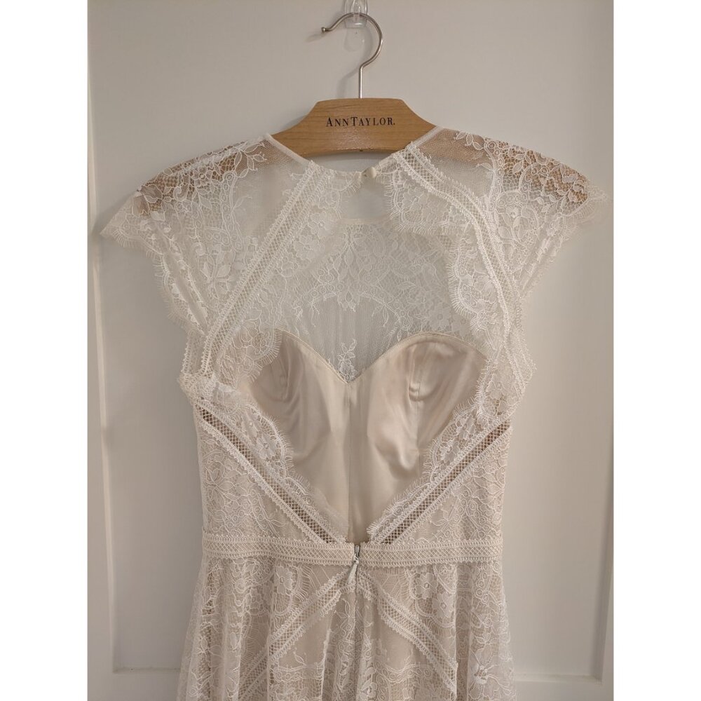 Catherine Deane Natania Ivory White Lace Wedding Dress Size - Picture 14 of 16